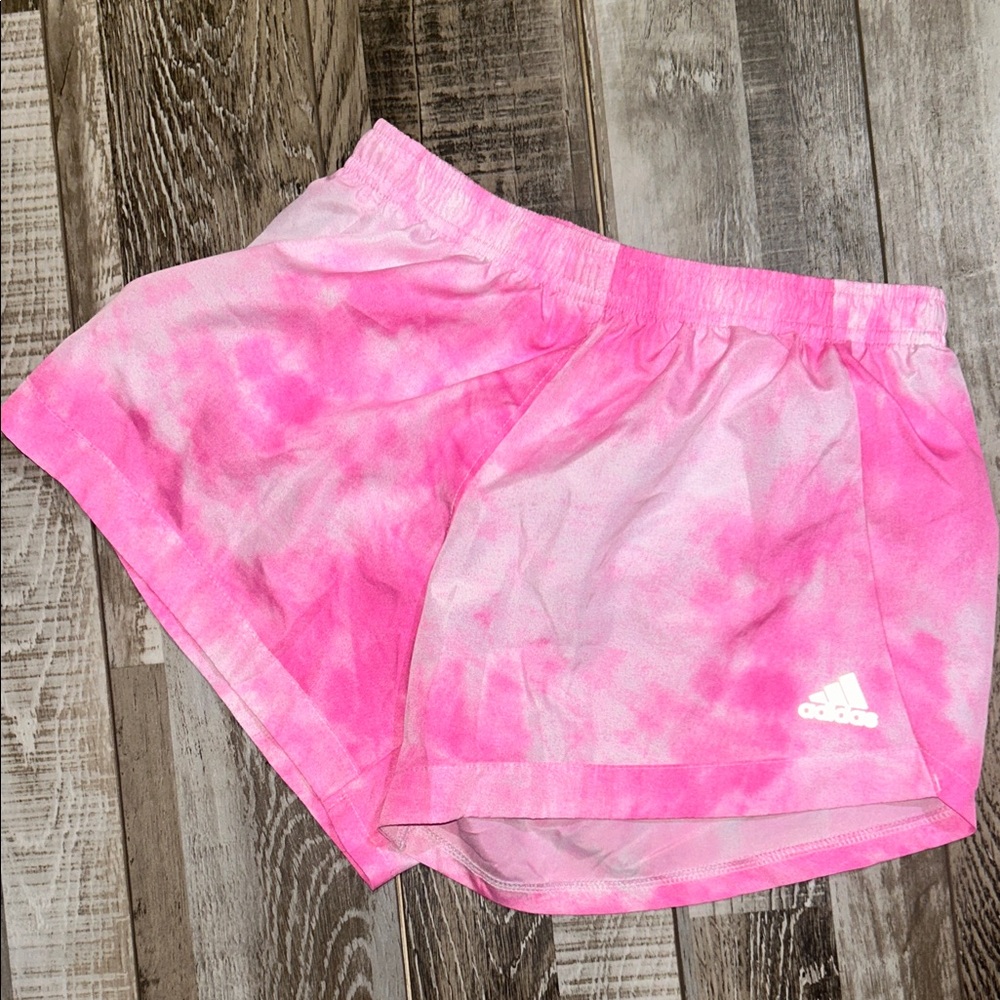 Adidas kids Vibrant Pink Athletic Shorts